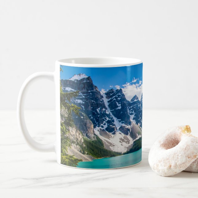 Mug Lac Moraine, parc national Banff (Avec donut)