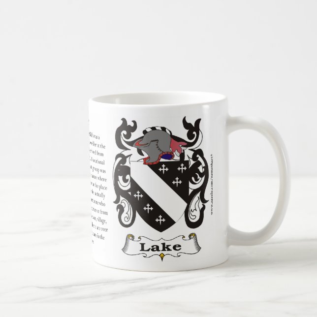 Mug Lac, origine, signification et la crête (Droite)