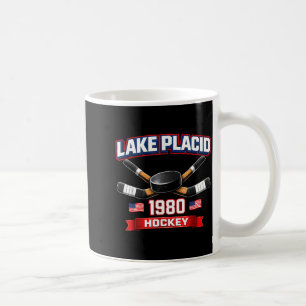 Mug Lac placide 1980 hockey vintage puck usa new york