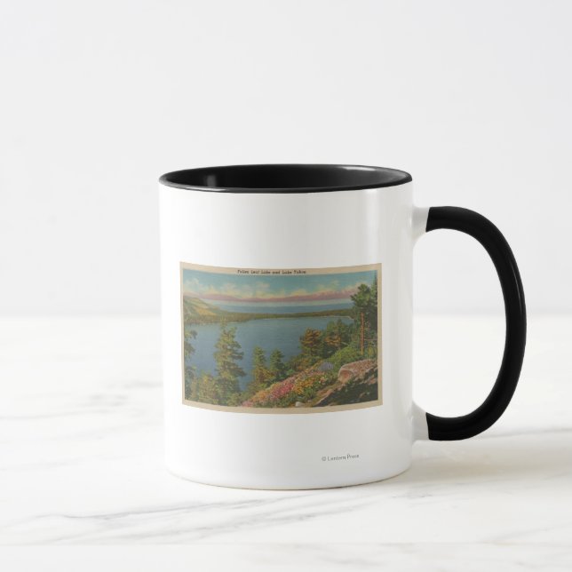 Mug Lac Tahoe, CA - Lac Leaf et lac Tahoe (Droite)