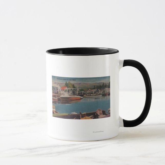 Mug Lac Tahoe, CA - Port de plaisance à Bijou Wooden (Droite)