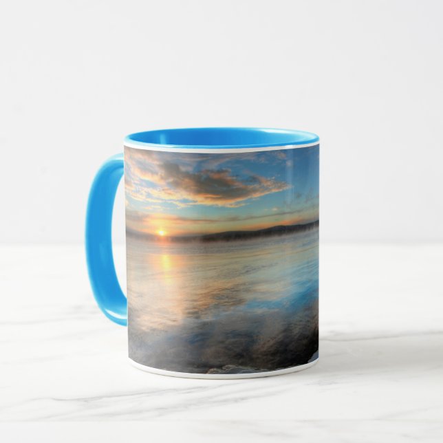Mug Lac Teslin après une tempête de déblaiement, Yukon (Devant gauche)
