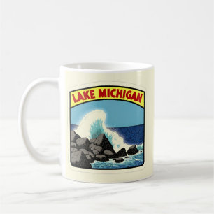 Mug Lac vintage Michigan