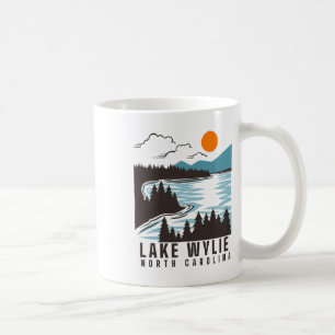 Mug Lac Wylie Caroline du Nord Été Vie Lacustre Bateau