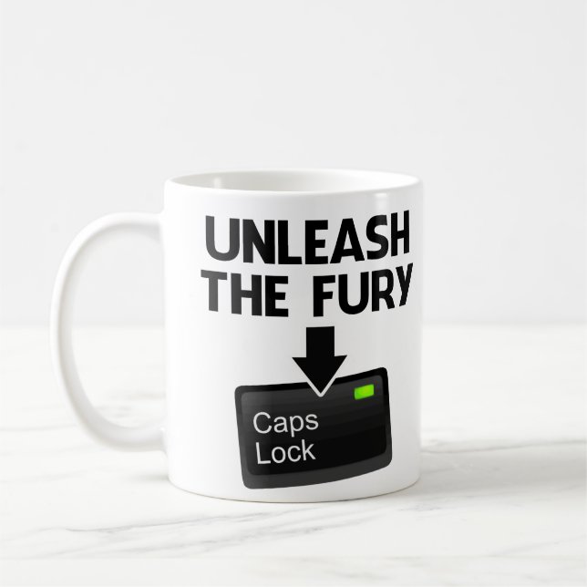 Mug Lâchez la fonction majuscule de fureur (Gauche)
