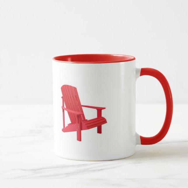 Mug L'Adirondacks appellent - chaise d'Adirondack (Droite)