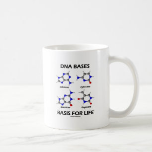 Mug L'ADN base la base pendant la vie (les molécules