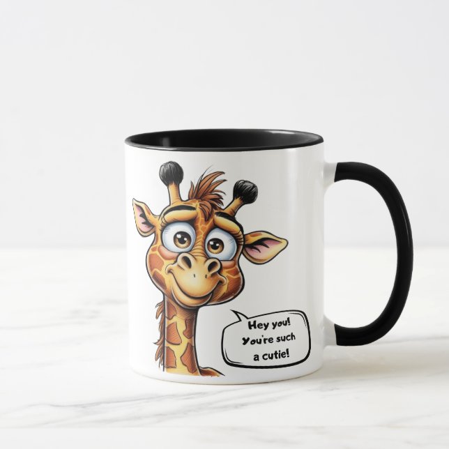 Mug L'adorable girafe en action !" (Droite)