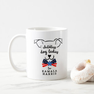 Mug Lady Kamala Harris Président de 2024 pour chien sa