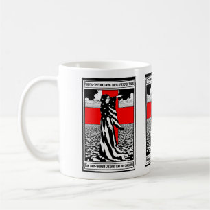 Mug Lady Liberty WWI Poster patriotique américain 1918