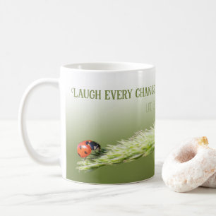 Mug Ladybugs avec une citation motivante état d'esprit