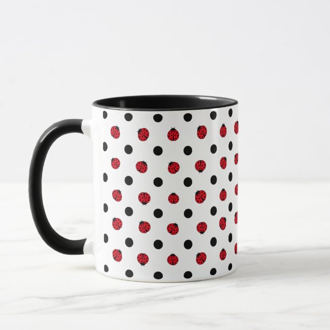 Mug Ladybugs et pois (Gauche)