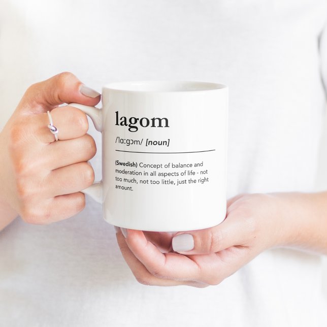 Mug Lagom définition scandinave nordique suédois (Créateur téléchargé)