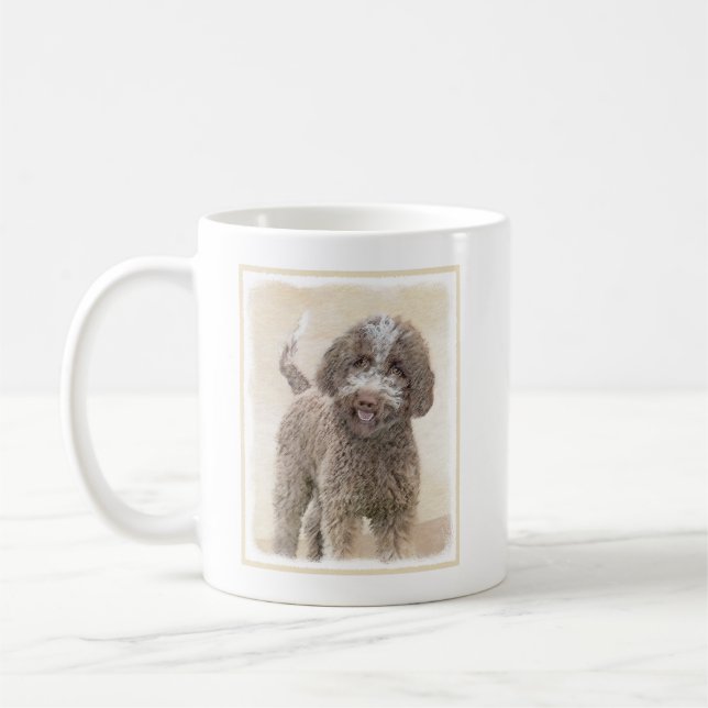 Mug Lagotto Romagnolo Peinture - Cute Original Dog Art (Gauche)