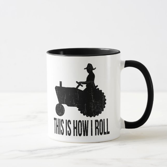 Mug L'agriculteur sur le tracteur ceci est comment JE (Droite)