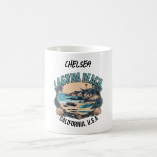 Mug Laguna Beach Rétro Vignette Personnalisée