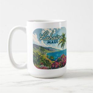 Mug Lahaina Maui Hawaii Beach Coast Retro