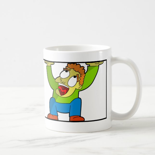 Mug L'aide I ont été attaquées - personnage de dessin (Droite)