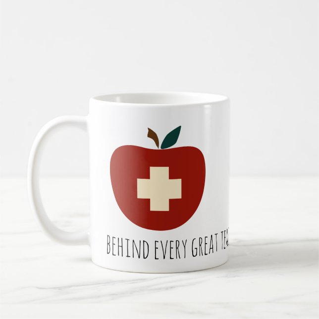 Mug L'aide/tasse auxiliaire du professeur personnalisé (Gauche)