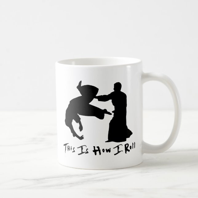 Mug L'Aikido ceci est comment je roule (Droite)