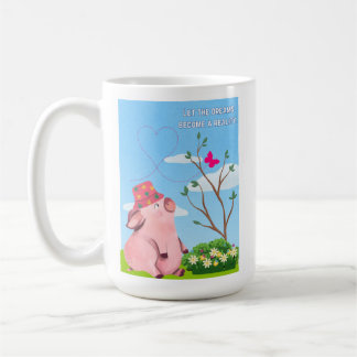 Mug laisse la citation de porc de rêve