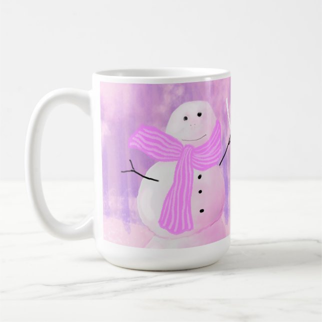 Mug Laisse-le neiger ! Bonhomme de neige (Gauche)