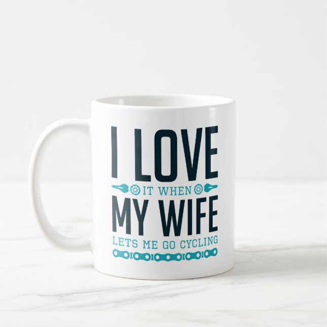 Mug Laisse-Moi Aller À Vélo (Gauche)