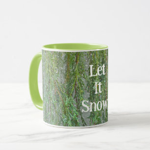 Mug Laisser Il Neige Vert Cypress Arbre Neige Coupe de