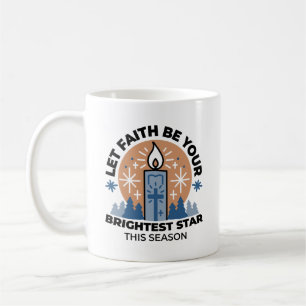 Mug Laisser la foi briller : Thème hiver