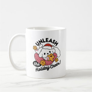 Mug Laisser la joie des fêtes - Noël de chien mignon