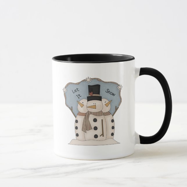 Mug Laisser la neige - 3 Country Snowmen (Droite)