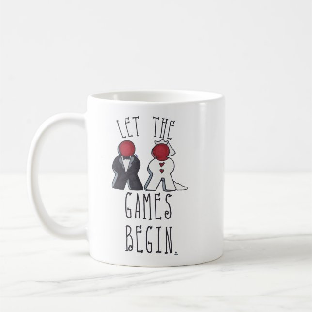 Mug Laisser les Jeux commencer à mépriser l'art Mariag (Gauche)