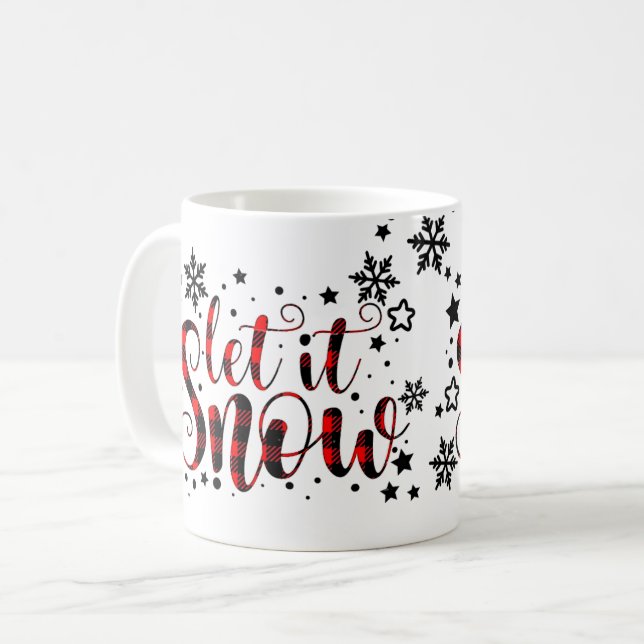 Mug Laisser Neige Vacances Plaisir Festif Noël Festif (Devant gauche)