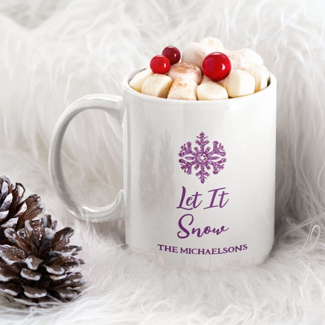 Mug Laisser neiger Flèche-neige pourpre (Créateur téléchargé)