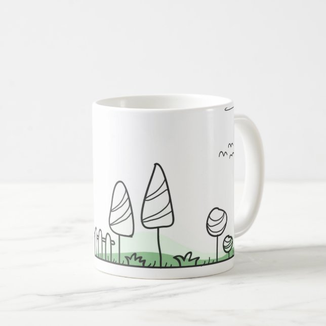 Mug Laisser un cadeau personnalisé pour une femme (Devant droit)