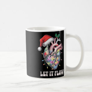 Mug Laissez Couler Infirmière Cardiaque Noël Cœur Nurs