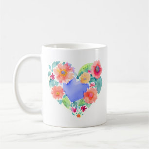 Mug Laissez fleurir vos rêves   Couronne florale