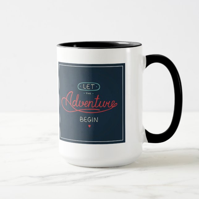 Mug Laissez l'aventure commencer (Droite)