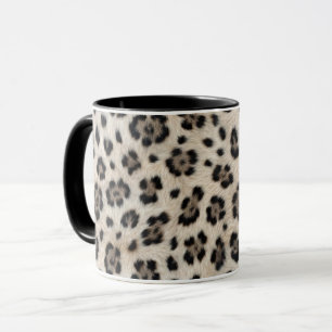 Mug Laissez libre cours Léopard des neiges Faux fourru