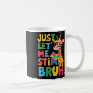 Mug Laissez-moi Stim Bro Garçons Autistique Giraffe Au