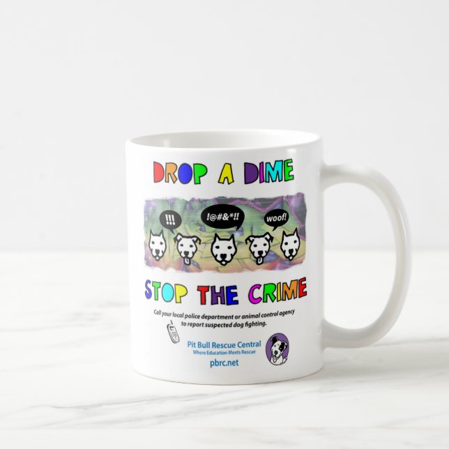 Mug Laissez tomber un arrêt de dixième de dollar le (Droite)