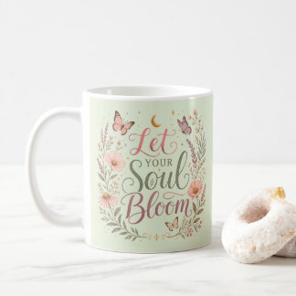Mug Laissez Votre Âme S'épanouir Fleurs Sauvages Bohèm