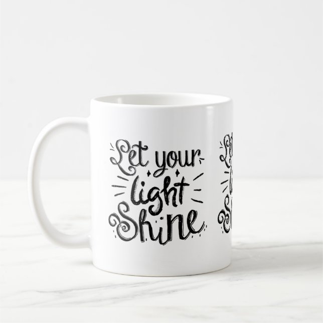 Mug Laissez Votre Lumière Briller (Gauche)