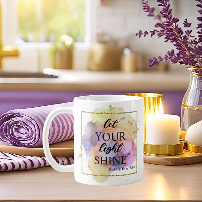 Mug Laissez votre lumière briller (Créateur téléchargé)