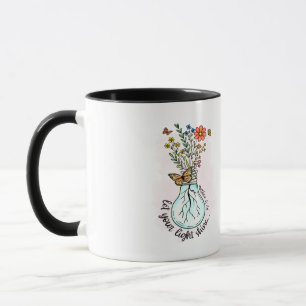 MUG "LAISSEZ VOTRE LUMIÈRE ÉCLAIRER" SIMPLE DESIGN BEB