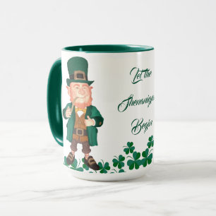 Mug Laissons Les Shenanigans Commencer Le Clover Lucky