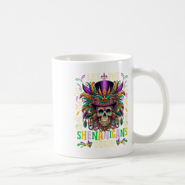 Mug Laissons Les Shenanigans Commencer Mardi Gras 2025 (Droite)