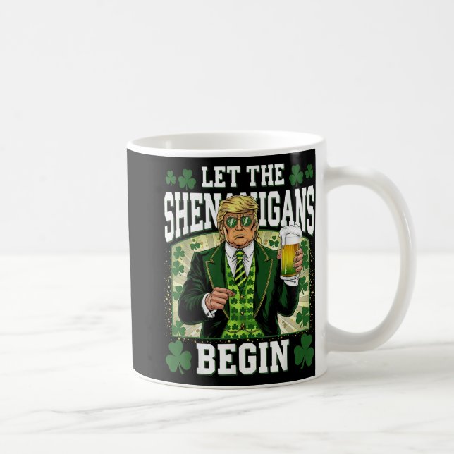 Mug Laissons les Shenanigans commencer une drôle de St (Droite)