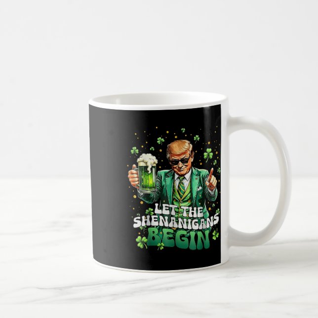 Mug Laissons les Shenanigans commencer une drôle de St (Droite)