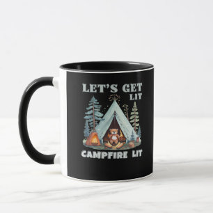 Mug Laissons-nous ! Feu De Campement. Vibe Camping Cla